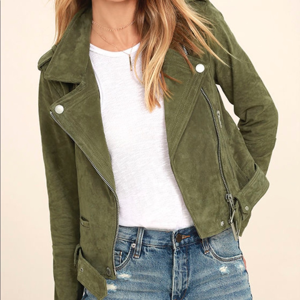 BLANK NYC Suede Moto Jacket! Size S